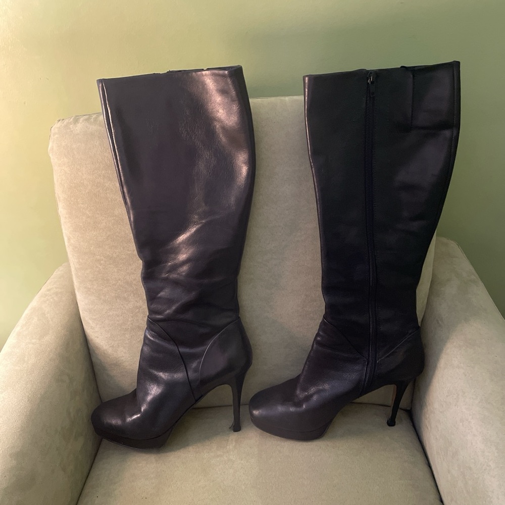 black knee high boots